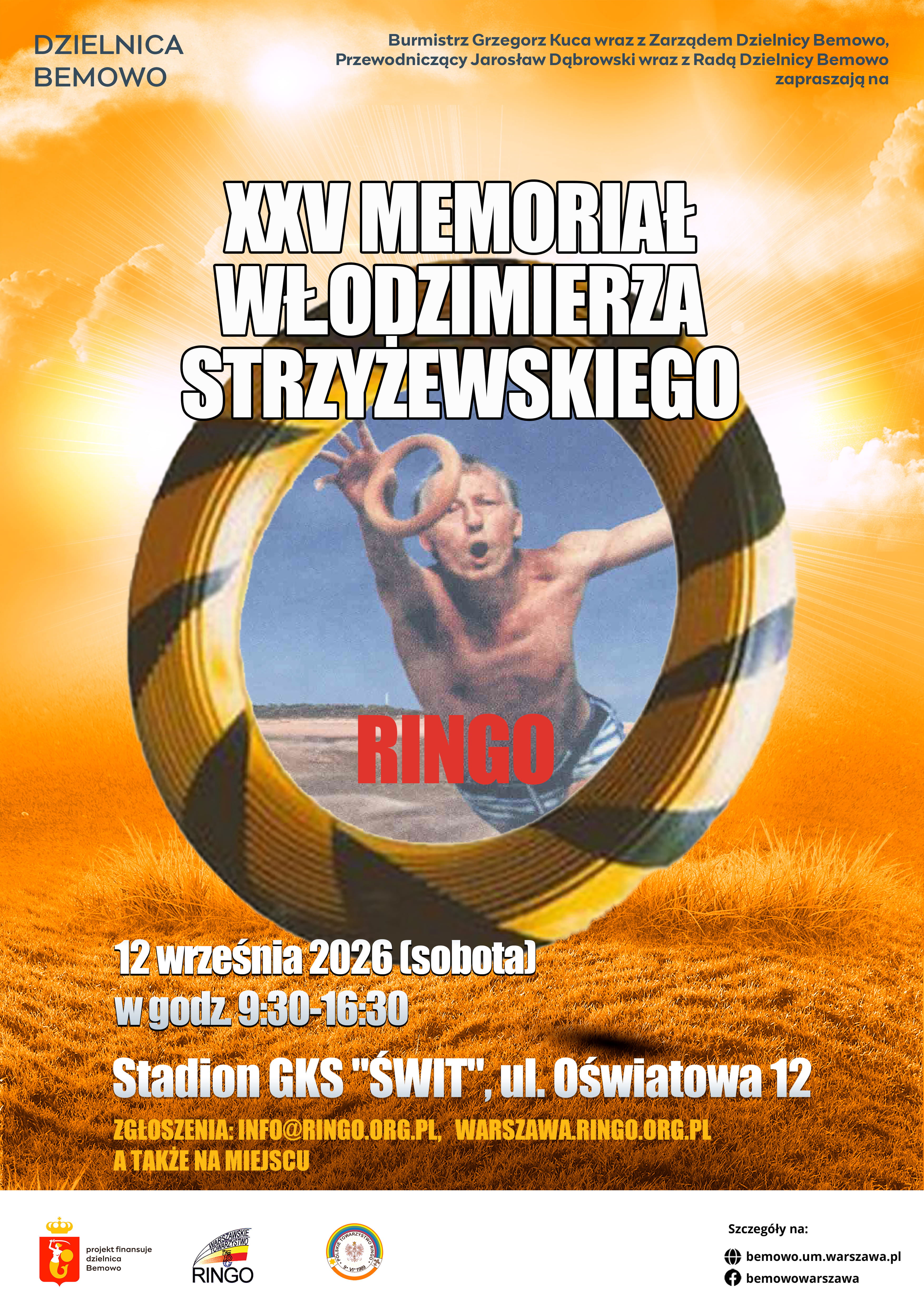 Zaproszenie na XXV Memoriał Włodzimierza Strzyżewskiego w Ringo